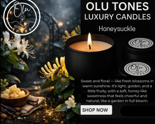 Honeysuckle Candle by Olu Tones LTD