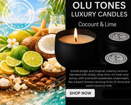 Coconut & Lime Candle by Olu Tones LTD